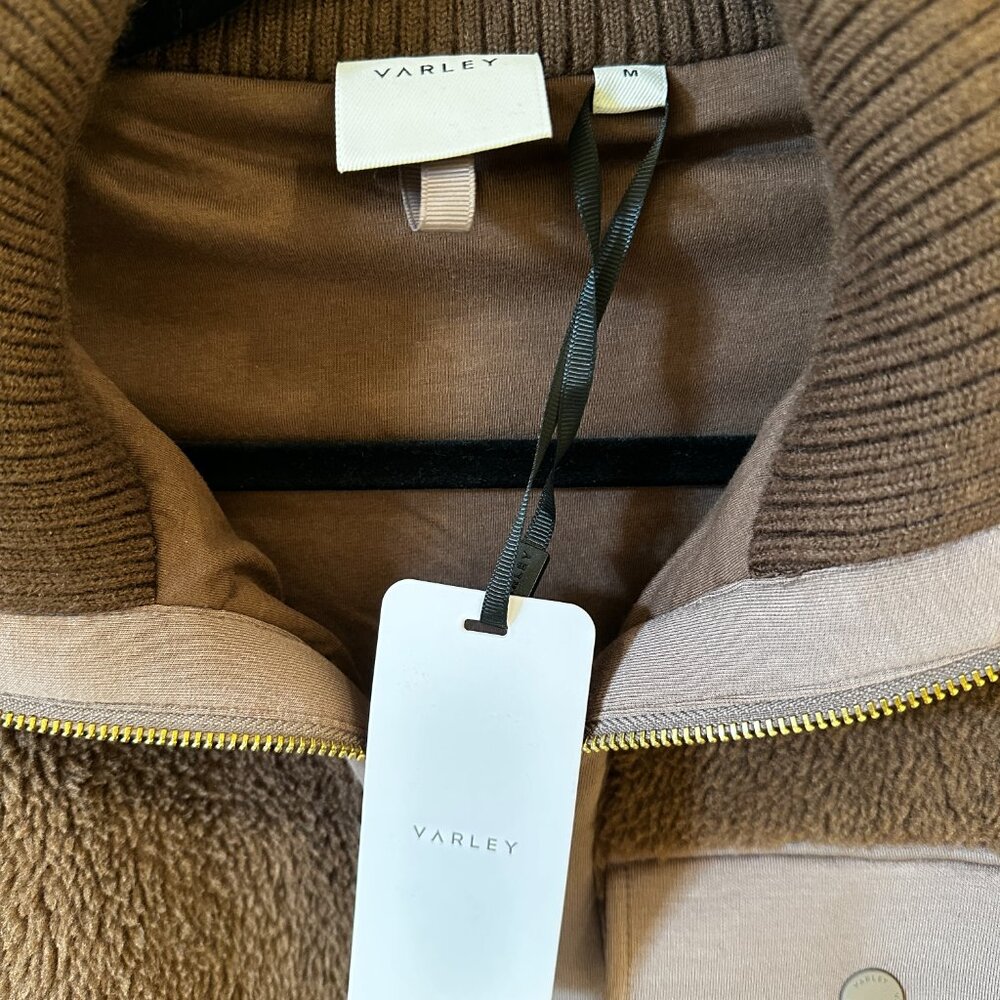 Varley Lowell Sherpa Jacket, carafe brown, size M NWT - Picture 10 of 10